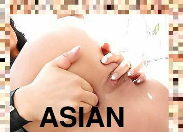 asiatique, anal, ejaculation-sur-le-corps, interracial, jouet, hardcore, doigtage, sur-le-visage, trou-du-cul, dure