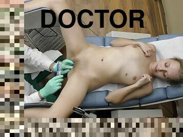 orgasme, médecin, ados, ange, fétiche, humiliation, brunette, examen-gyno