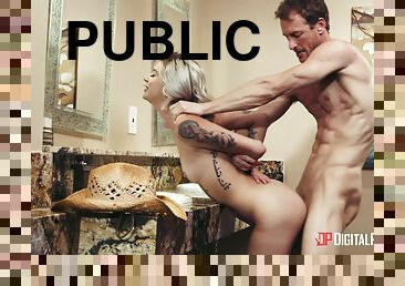 offentlig, toalett, tattoo