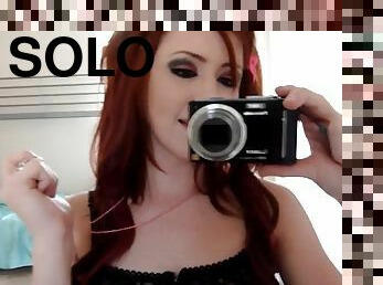 masturbation, babes, rousse, solo, petits-seins