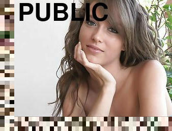 masturbation, public, anal, jouet, solo, taquinerie