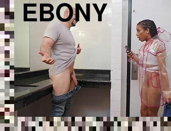 blowjob, ebony, stor-pikk, interracial, hardcore, pikk