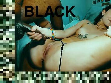 I Love The BIG BLACK COCK... - interracial