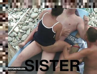 Shocking He Got Laid Hard To His Sister - outdoor