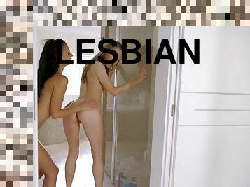 pussy, lesbisk, rumpe-butt, våt