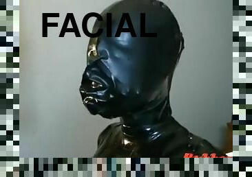 i-ansigtet, fetish, latex, maske