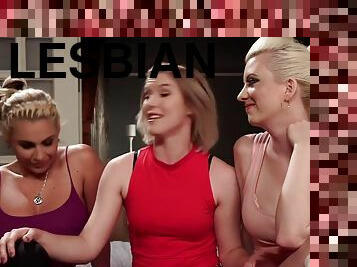 Ella Nova, Cherry Torn And Phoenix Marie In Box Of Shame: Kinky Lesbian Strap-on Double Penetration