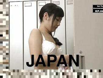 Japanese babe at new job