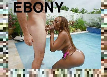 Booty ebony MILF thrilling sex clip