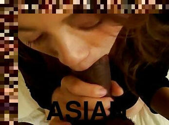 Asian babe loves sucking bbc