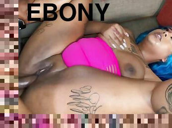 Cheap Thrill for tattooed ebony mom with fat ass - homemade hardcore with cumshot