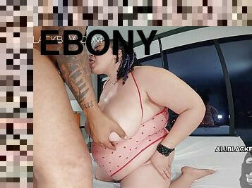Ebony fatty with huge butt and Gigantic saggy tits in homemade hardcore - fat ass