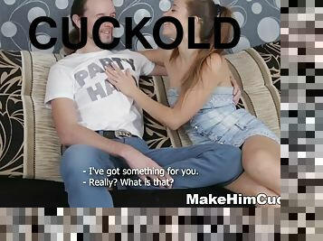 Make him cuckold - cuckold like a total loser