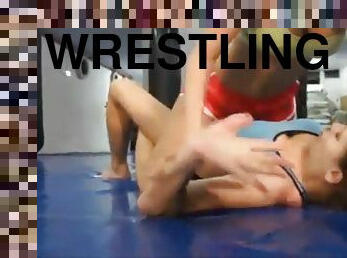 Collage girls wrestling