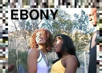 Two hot ebony girls fuckin