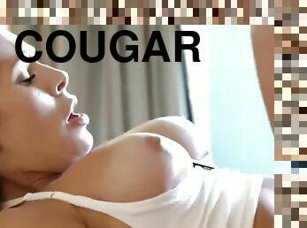 Enchanting cougar emotion-charged sex video