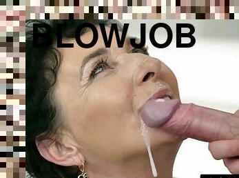 Big Boobed GILF Is Thirsty For Some Jizz! - Hd