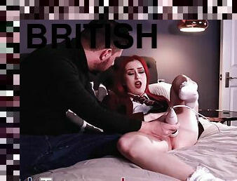 British 18 Year Old Redhead Schoolgirl Gets Eaten And Tease