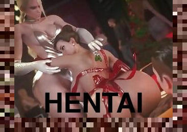 Compilation of Street Fighter 3D Hentai Naked Babes in Anal Sex Cammy Chun li Juri