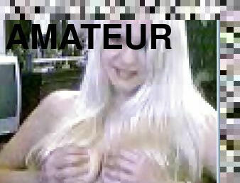 vieux, amateur, granny, blonde, webcam, plus-agée