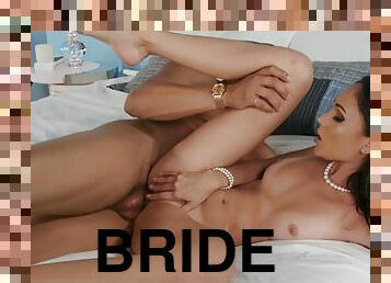 mariée, tricherie, énorme-bite, hardcore, pornstar, mariage