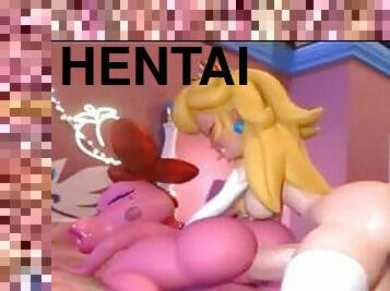 asiatique, cul, gros-nichons, énorme, anal, ejaculation-sur-le-corps, lesbienne, anime, hentai, 3d