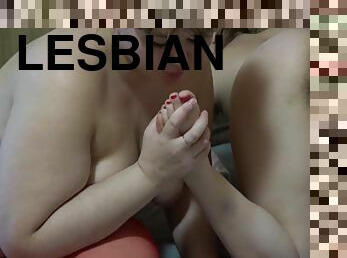 Two Lesbians Foot Fetish Oral Caress - Hairy