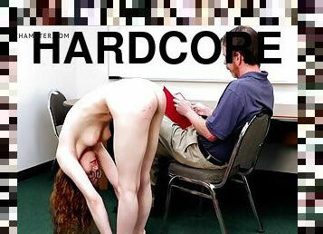 hardcore, rödhårig, smisk