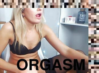 orgasme, fisse-pussy, amatør, teenager, strømper, undertøj