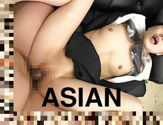 asia, penis-besar, jepang, creampie-ejakulasi-di-dalam-vagina-atau-anus-dan-keluarnya-tetesan-sperma, ganda, sudut-pandang, berambut-cokelat, menembus