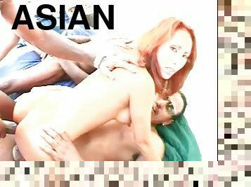 asiático, teta-grande, anal, interracial, caebça-vermelha, dinamarques