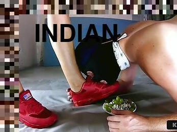 indien, pieds, dad-girl, fétiche, petit-ami