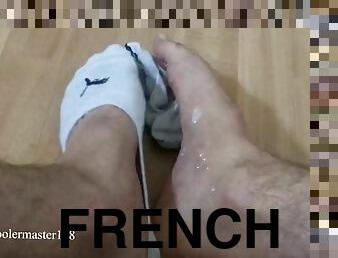 masturbation, amateur, ejaculation-sur-le-corps, gay, française, pieds, ejaculation, européenne, euro, fétiche