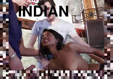 Indian skinny slut gangbang porn