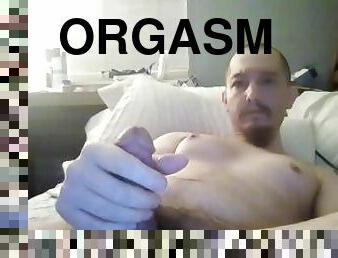 masturbação, orgasmo, amador, pénis-grande, webcam, sozinho, pénis