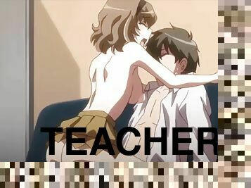 I want to fuck with the teacher big tits, hentai anime, big tits, fuck with