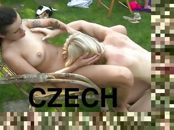 impreza, hardcore, seks-grupowy, czeskie