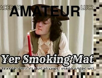 amateur, pov, fetish, merokok, rambut-perang