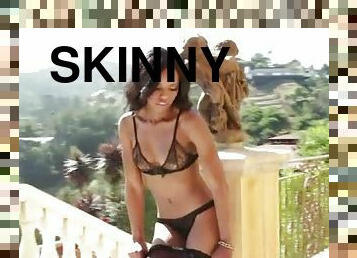 Skinny babe Fierra Cruz poses for pics