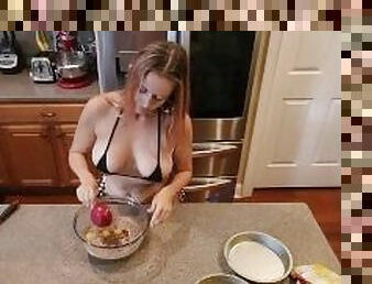 Baking a cake while stripping