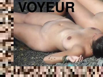 nudisti, allaperto, fichette, ragazze-giovani, videocamera, spiaggia, voyeur, giovani18, naturali, brunette