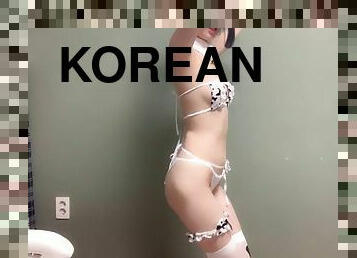 asia, amatir, remaja, webcam, seorang-diri, korea