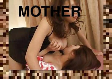 ציצי-גדול, לסבית-lesbian, יפני, אמא-mother