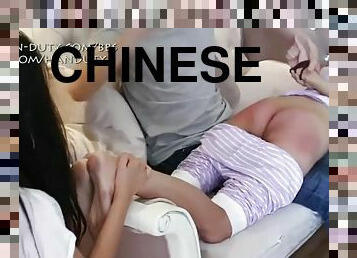 asiatique, babes, ados, fétiche, chinoise, fessée