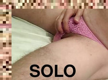 masturbação, anal, gay, gozando, pov, meias-calças, langerie, dildo, rabo, sozinho