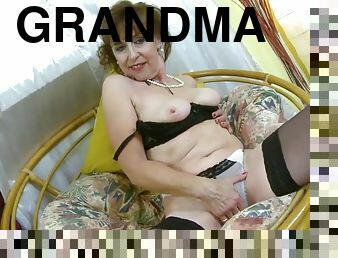 grand-mère, masturbation, granny, horny, solo, taquinerie