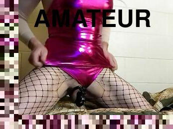 gros-nichons, énorme, masturbation, amateur, anal, jouet, gode, seins, bout-a-bout, masque