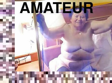 grand-mère, masturbation, vieux, amateur, granny, compilation, plus-agée