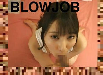 Sonoda Mion giving her lover the unforgettable blowjob until cum