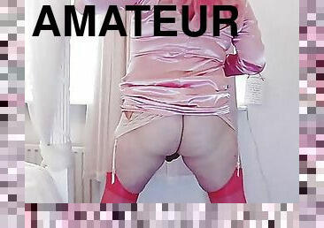 transsexual, amador, transsexual-tranny, câmara, vigia, puta-slut, meias, langerie, webcam, fetiche